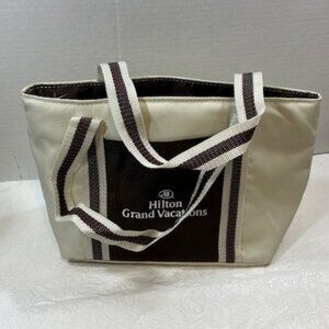 Hilton Grand Vacations Soft Mini Zip Cooler Beach Lunch Tote Bag 9"x5"x7.5"
